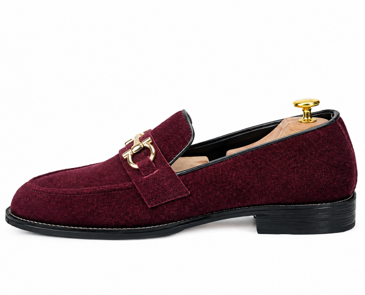 Cherry Suede Loafer