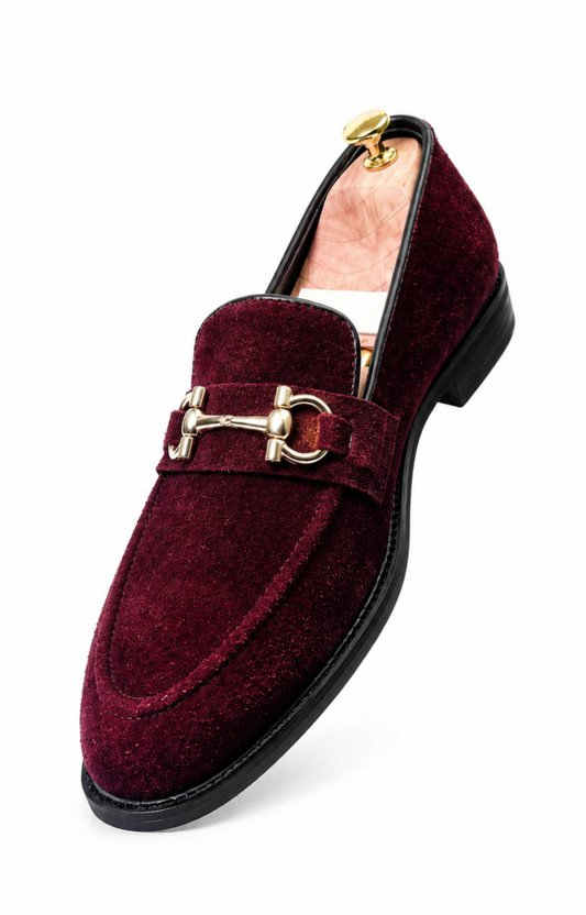 Cherry Suede Loafer