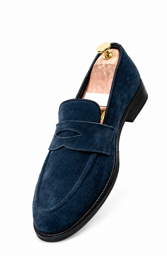 Midnight Navy Penny Loafer