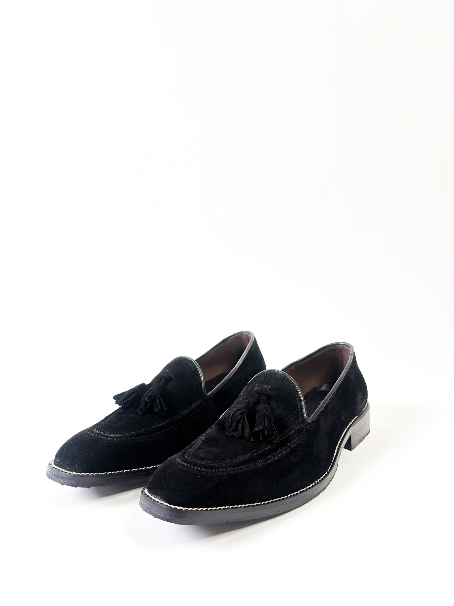 Black Suede Tassel Loafer