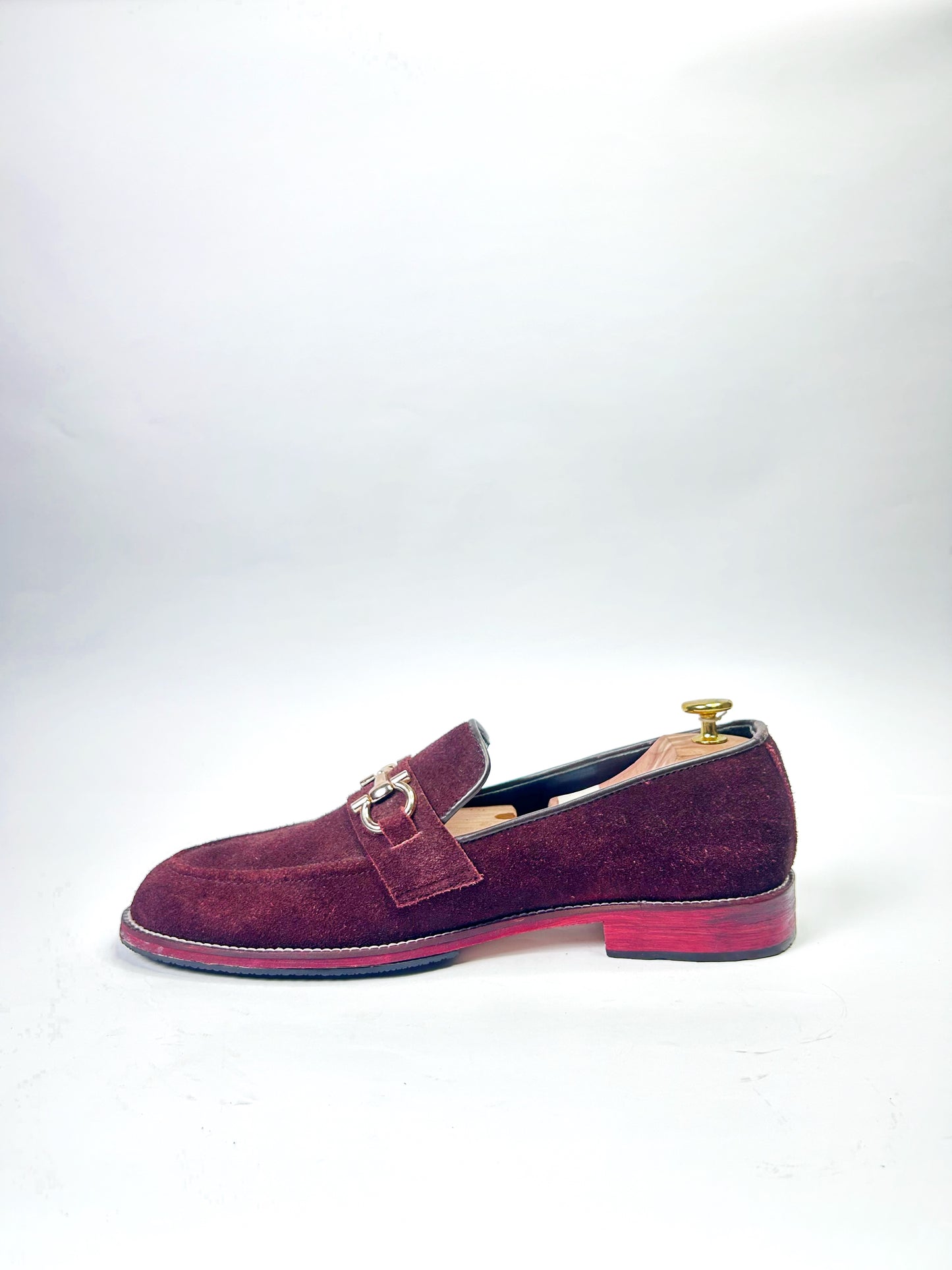 Cherry Suede Loafer