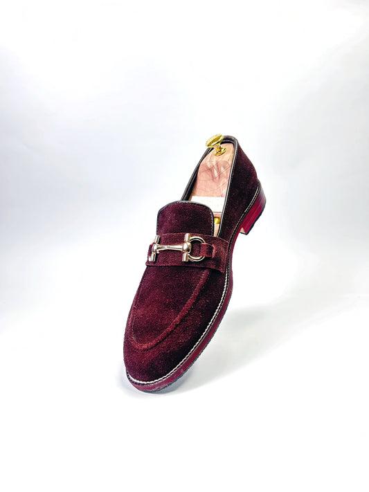 Cherry Suede Loafer